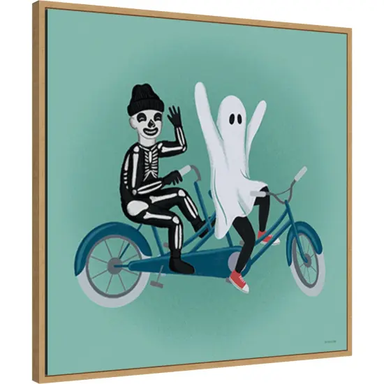 Hometown Halloween IX by Softshell Studio Framed Canvas Wall Art {3}