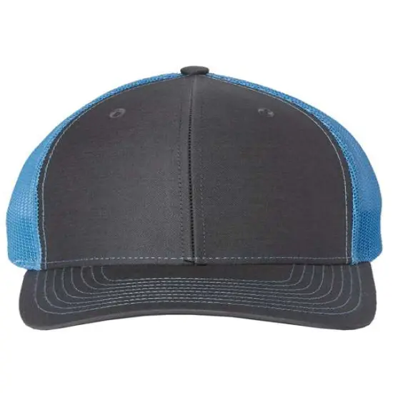Richardson&reg; Snapback Trucker Cap Charcoal/ C Blue {1}