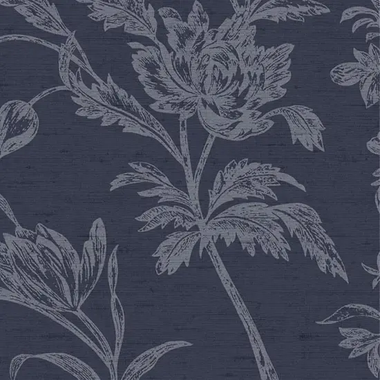 Laura Ashley Lloyd Midnight Seaspray Wallpaper {4}