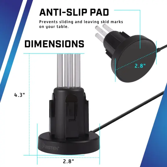 Charging Dock For Nintendo Switch and OLED Model Joy Con Controller, with LED Light Bar Indicator and Charging Cable Black {7}