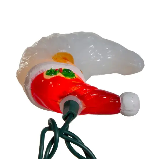 Kurt Adler UL 10-Light Santa Moon Face Light Set {6}