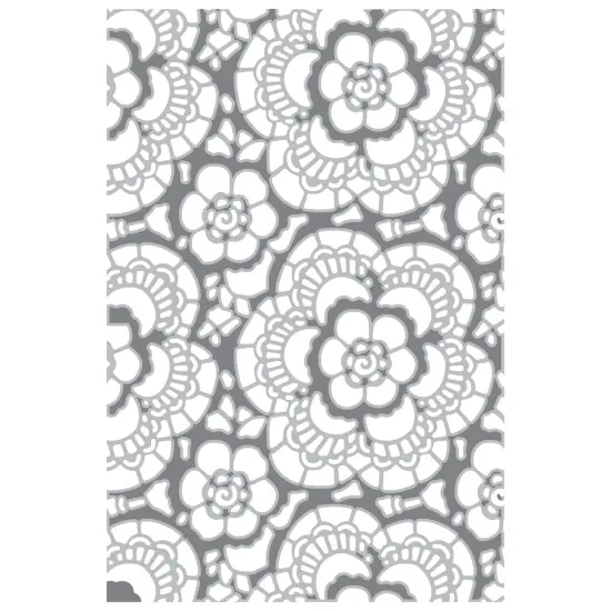 Sizzix Textured Impressions Embossing Folder by Tim Holtz-Vault Lace {6}