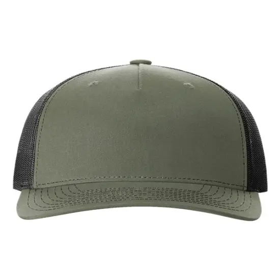 Richardson&reg; Five Panel Trucker Cap Ldn Grn/ Black {1}