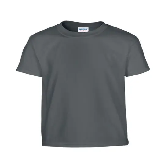 Gildan&reg; Youth Heavy Cotton Short Sleeve Crew Neck T-Shirt CHARCOAL {1}