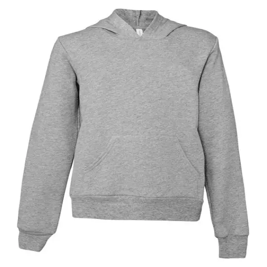 Bella + Canvas&reg; Youth Sponge Fleece Pullover Long Sleeve Hooded Sweatshirt ATHLETIC HEATHER {1}