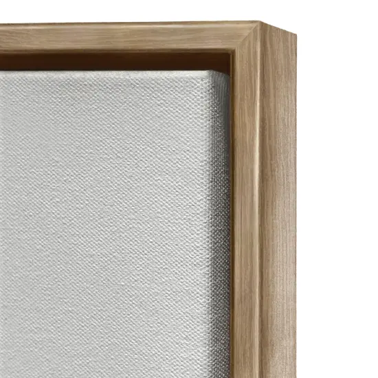 Stupell Industries Seaweed & Ocean Plants Pattern Framed Floater Canvas Wall Art Brown Floater Frame {4}