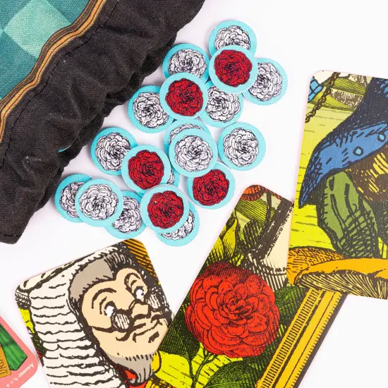 Professor Puzzle: The Mad Hatter's Tea Party Games - 6 Delightfully Whimsical Classic Games, A Wonderland Twist, Travel Drawstring Bag, Kids Ages 7+ {7}