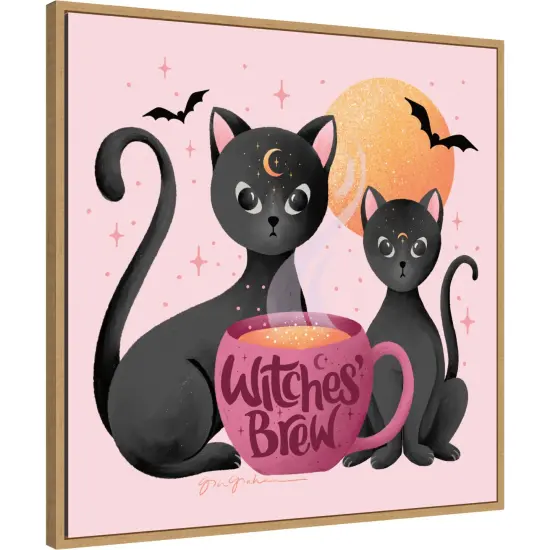 Witches Brew by Gia Graham Framed Canvas Wall Art {3}