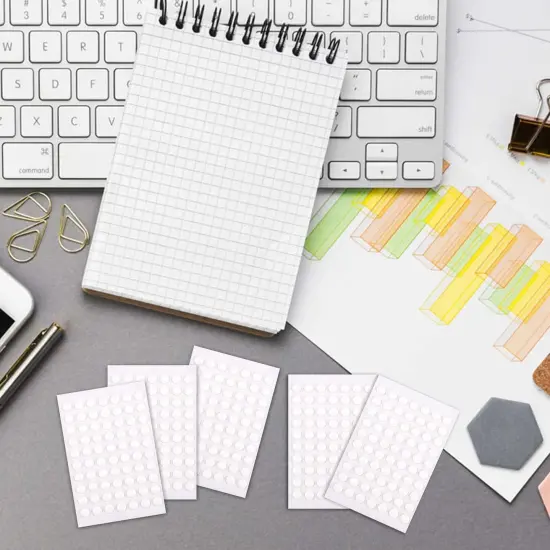 350 Pieces Double-Sided Adhesive Dots, 6mm Clear Removable Sticky Adhesive Putty,Glue Acrylic No Trace Sticky Putty Waterproof Dot Stickers for Balloons, Envelopes, Notes, Photos {6}