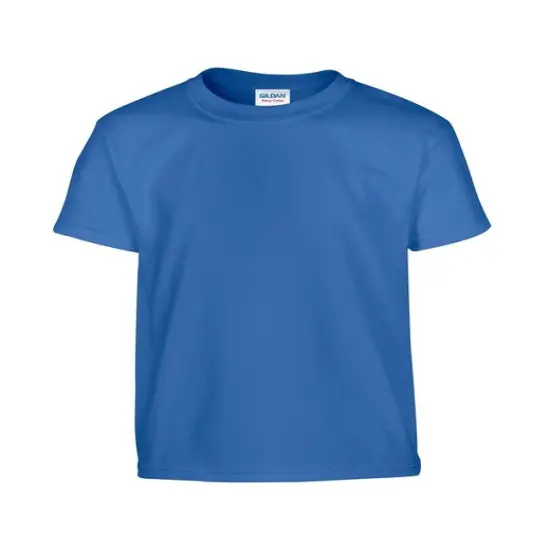 Gildan&reg; Youth Heavy Cotton Crew Neck Short Sleeve T-Shirt ROYAL {1}
