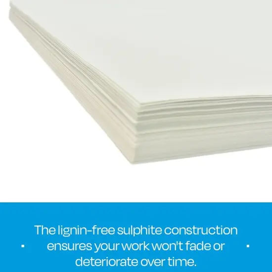 Sax Sulphite Drawing Paper, 90 lb, 24 x 36 Inches, Extra-White, Pack of 250 {6}