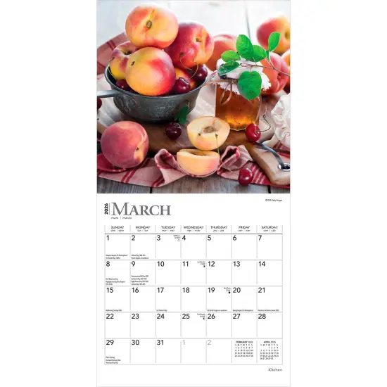 Kitchen | 2026 7 x 14 Inch (Hanging) Monthly Mini Wall Calendar {3}