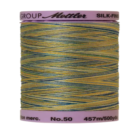 China Blue (9085-9829) | Silk-Finish Cotton Multi 50wt (457M / 500Y) | Mettler Thread {1}
