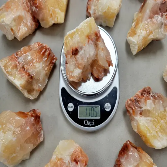 Jumbo Red Calcite Crystal Specimens from Mexico {4}