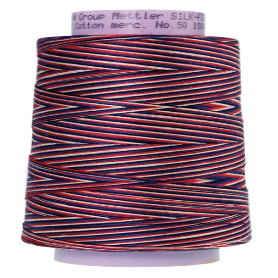 Patriotic (9090-9823) | Silk-Finish Cotton Multi 50wt (1372M / 1500Y) | Mettler Thread {1}