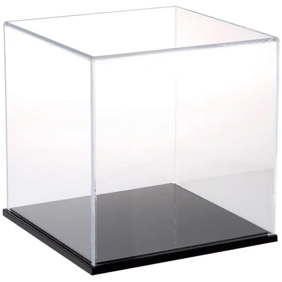 Plymor Clear Acrylic Display Case, 10" x 10" x 10" Clear (Mirrored) {2}