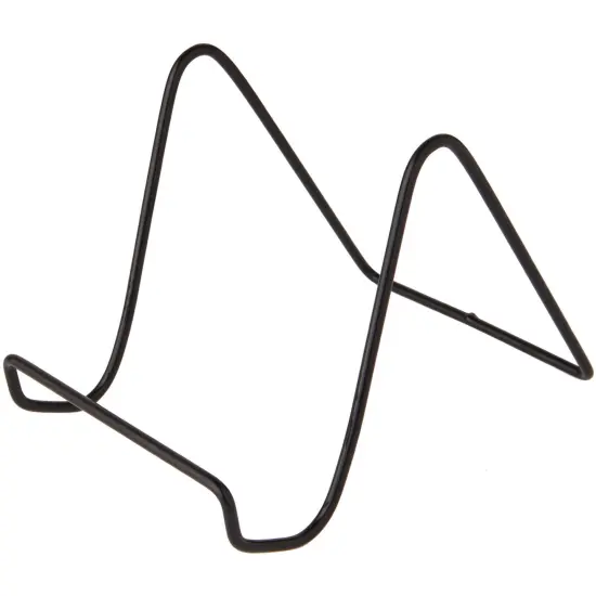 Bard's Vinyl Covered Black Wire Easel Stand, 6" H x 5.5" W x 8" D {1}