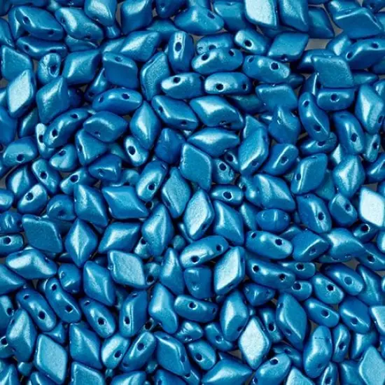 Matubo 2-Hole Czech Glass Pearl Shine Gemduo Beads, 50g Azuro {1}