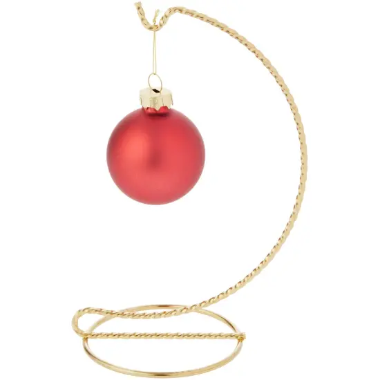 Bard's Twisted Gold-toned Ornament Stand, 7" H x 3" W x 3" D {3}