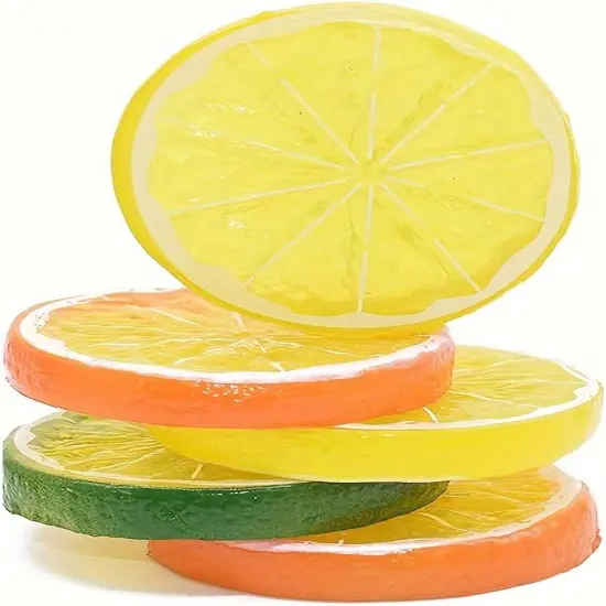 30pcs Artificial Lemon Slices {3}