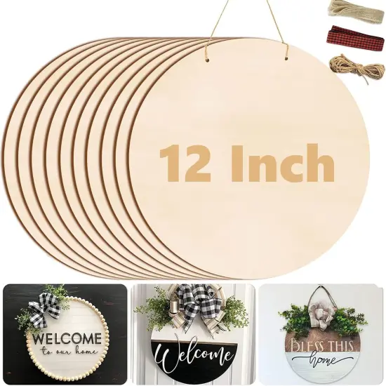 12 Inch Wood Circles for Crafts {1}