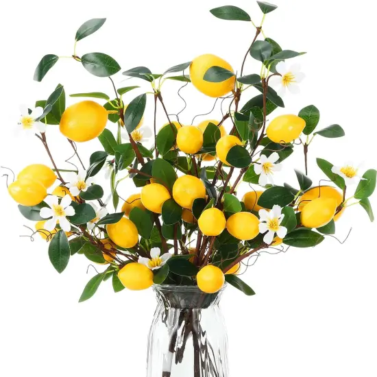 4 Sets Artificial Lemon Decor {1}