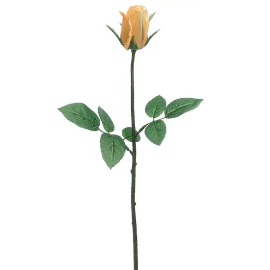 Allstate Rose Bud Floral Artificial Stem Spray - 23.5" - Yellow {1}