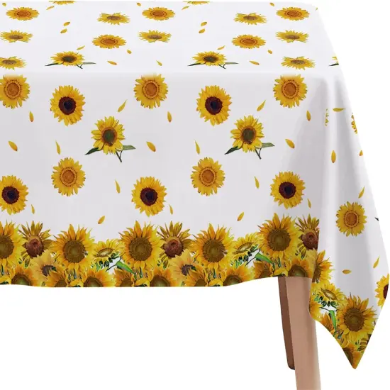 Sunflower Party Tablecloth Decorations {5}