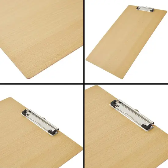 Extra Large 11x17 Clipboard with Low-Profile Clip - Wooden Vertical Long Clip Board - Office Clipboard Wood - Office Supplies {5}