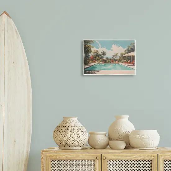 Stupell Industries Tropical Villa Swimming Pool Wall Plaque Art Design by Arlington Prints {2}