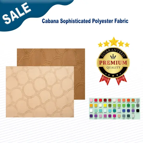 Cabana Sophisticated Polyester Fabric Natural {2}