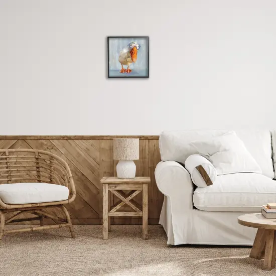 Stupell Industries Goose with Scooba Mask Framed Giclee Wall Art Design by Molly Mattin {2}