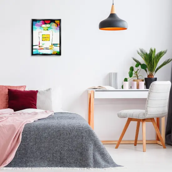 Stupell Industries Perfume with Modern Bokeh Floater Framed Canvas Wall Art Design by Graffi*tee Studios {2}
