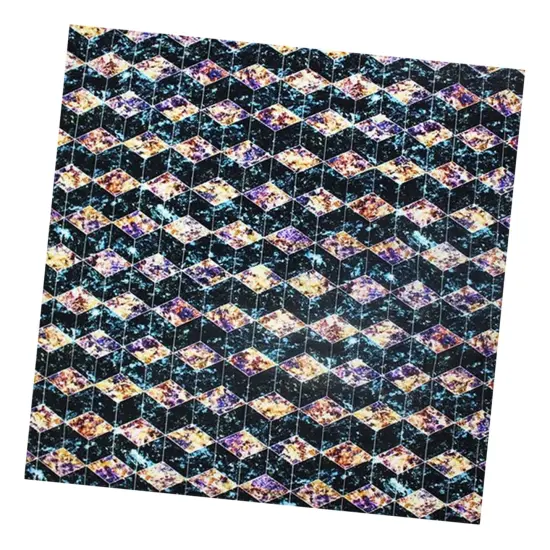 Geometric Diamond Printed Spandex Fabric {2}
