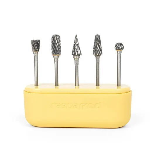 Tungsten Wood Molding Bit Set – 5-Piece Precision Carving & Engraving Bits for Customizer, Dremel & Rotary Tools – Ideal for Wood, & Soft Materials – Includes Storage Case {1}