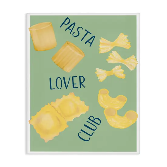 Stupell Industries Minimal Pasta Lover Club Canvas, design by Robin Maria {1}