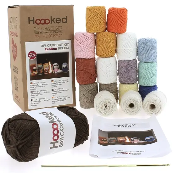 Hoooked DIY Crochet Kit-BelemNativity Scene Set {1}