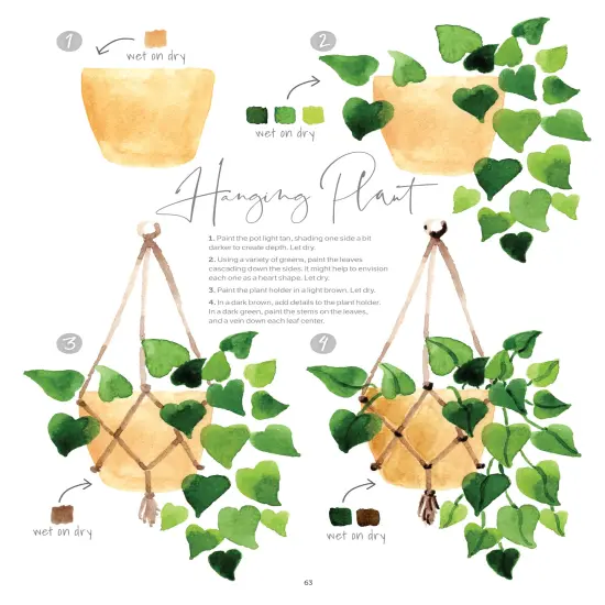 Watercolor the Easy Way: Step-by-Step Tutorials for 50 Beautiful Motifs Including Plants, Flowers, Animals & More {3}