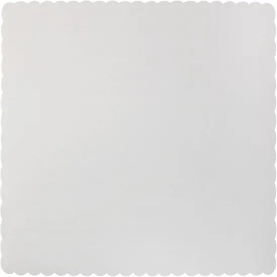 Paper Placemats - Disposable - Scalloped Edge (White, 50) {1}