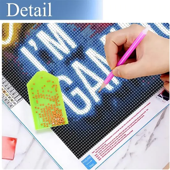 Diamond Art Painting Kits for Adults, Shhh Full Drill Diamond Dots Paintings for Beginners, Round 5D Paint {2}