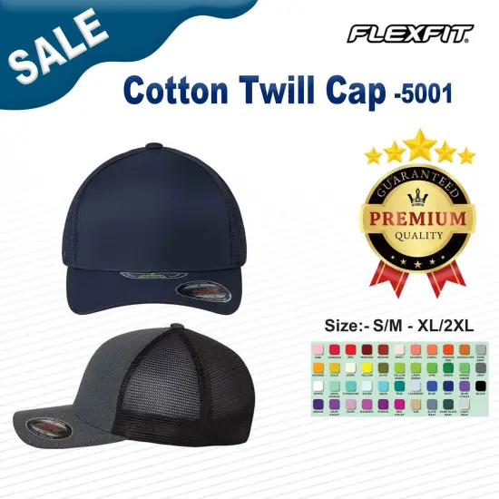 Flexfit&reg; Cotton Twill Cap Navy {3}
