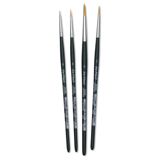Da Vinci Nova Synthetic Brushes - Set 5235, Round, Short Handle, Set of 4 {1}