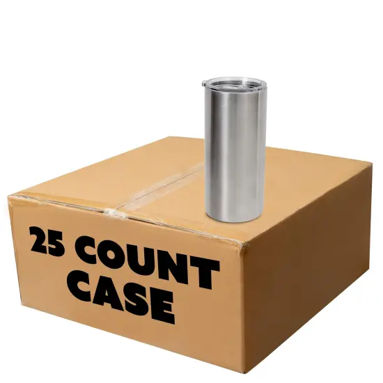 Makerflo 20 oz Thick Stainless Steel Tumbler with Lid & Straw, Craft-Ready for DIY Gifts & Personalization (Epoxy, UV DTF, Vinyl, and Laser Engraving) - Not for Sublimation {1}