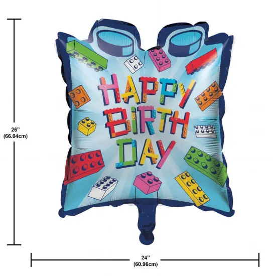 Block Bash Metallic Balloon {2}