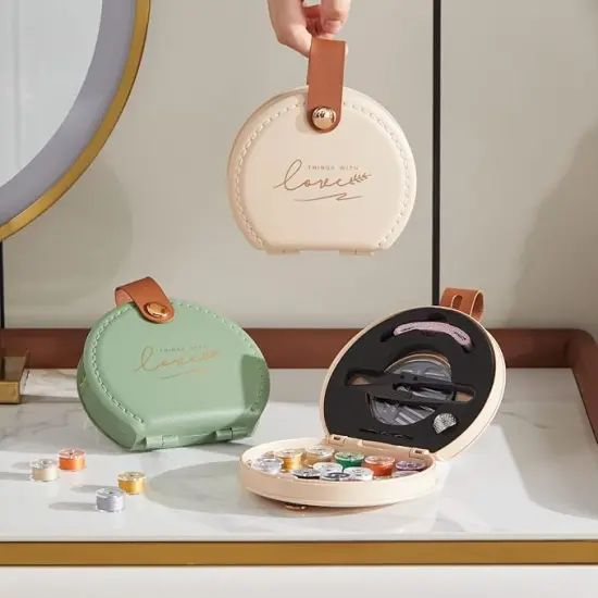 Sewing Kit, Travel Mini Sewing Kits for Adults Suppliers Repair Project Kit Needle Family Sewing Thread Accessories Traveler Beginner Emergency Kids DIY Organizer Plastic(Green sewing kit) {2}