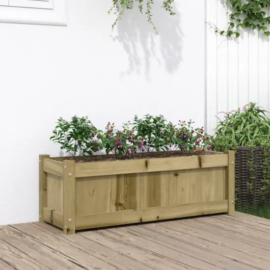 vidaXL Garden Planter 35.4"x12.2"x12.2" Impregnated Wood Pine {1}