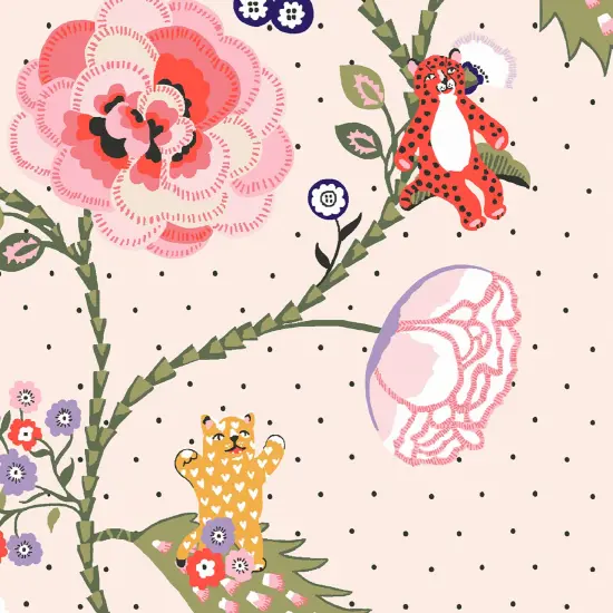 Cath Kidston Catnip Neutral Wallpaper {4}