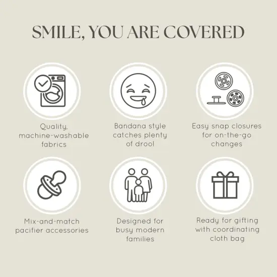 Dodo Babies Bandana Drool Bib Set - Eight 100% Cotton Bibs with Soft Polyester Lining, 2 Pacifier Clips, Binky Case, Pink Gift Bag for Baby Girl or Boy Shower - Adjustable Snap Fit for 3-24 Months {6}