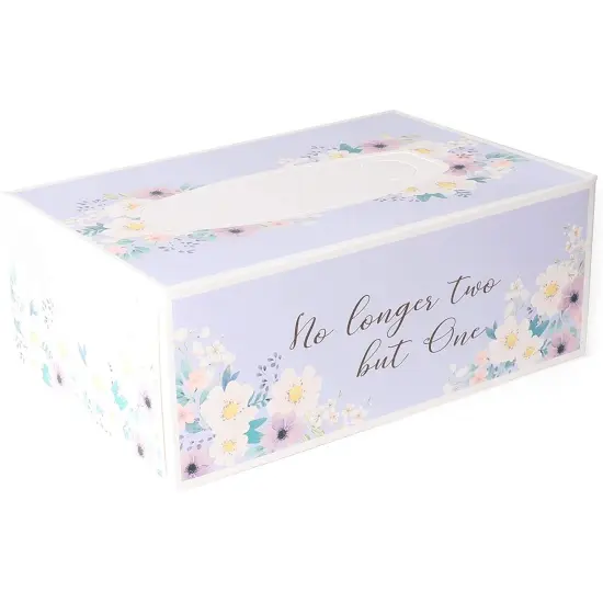 8 Pack Wedding Facial Tissue Box Set, 3-Ply, 100 Sheets/Box, 800 Sheets Total {5}