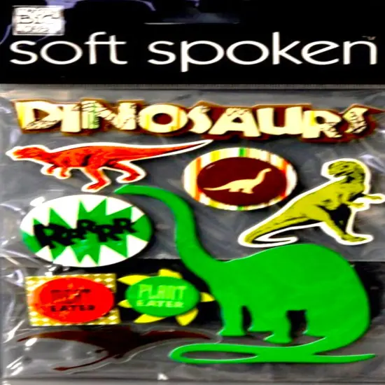 Me & My Big Ideas Soft Spoken Dinosaurs Dimensional Stickers {1}